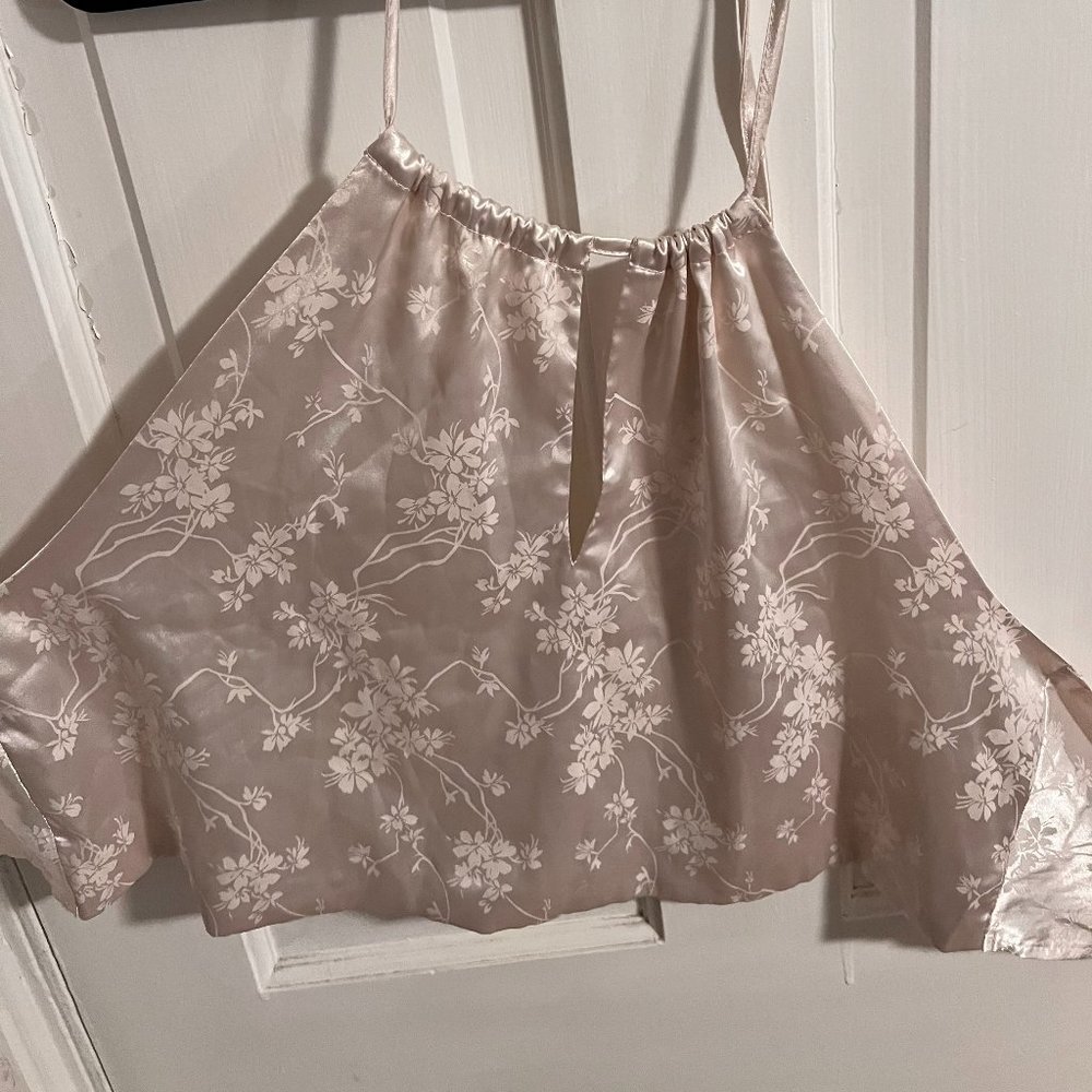 Cream floral halter top